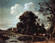 Filippo Napoletano River Landscape oil painting reproduction